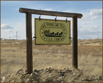 Overland Trail Ranch Sign